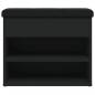 Preview: Schuhbank Schwarz 62x32x50 cm Holzwerkstoff