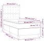 Preview: Boxspringbett mit Matratze Dunkelbraun 90x190 cm Stoff