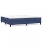 Preview: Boxspringbett mit Matratze Blau 200x200 cm Stoff