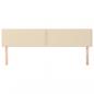 Preview: Kopfteile 2 Stk. Creme 100x5x78/88 cm Stoff