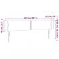 Preview: Kopfteil mit Ohren Creme 203x23x78/88 cm Stoff