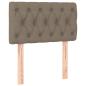 Preview: Boxspringbett mit Matratze Taupe 80x200 cm Stoff