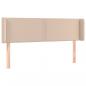 Preview: Kopfteil mit Ohren Cappuccino-Braun 147x16x78/88 cm Kunstleder