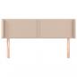 Preview: Kopfteil mit Ohren Cappuccino-Braun 147x16x78/88 cm Kunstleder