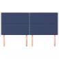 Preview: Kopfteile 4 Stk. Blau 100x5x78/88 cm Stoff