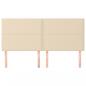Preview: Kopfteile 4 Stk. Creme 100x5x78/88 cm Stoff