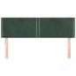 Preview: Kopfteile 2 Stk. Dunkelgrün 72x5x78/88 cm Samt