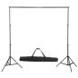 Preview: Fotostudio-Set mit Beleuchtung, Hintergrund und Reflektor