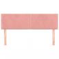 Preview: Kopfteile 2 Stk. Rosa 72x5x78/88 cm Samt