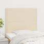 Preview: ARDEBO.de - Kopfteile 2 Stk. Creme 80x5x78/88 cm Stoff