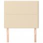 Preview: Kopfteile 2 Stk. Creme 80x5x78/88 cm Stoff
