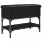 Preview: Schuhbank Schwarz 62x32x45 cm Holzwerkstoff