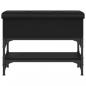 Preview: Schuhbank Schwarz 62x32x45 cm Holzwerkstoff