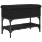 Preview: Schuhbank Schwarz 62x32x45 cm Holzwerkstoff