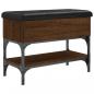 Preview: Schuhbank Braun Eichen-Optik 62x32x45 cm Holzwerkstoff
