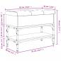 Preview: Schuhbank Braun Eichen-Optik 62x32x45 cm Holzwerkstoff
