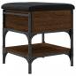 Preview: Schuhbank Braun Eichen-Optik 42x42x45 cm Holzwerkstoff