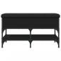 Preview: Schuhbank Schwarz 82x42x45 cm Holzwerkstoff