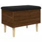 Preview: Sitzbank mit Stauraum Braun Eichen-Optik 62x42x46 cm