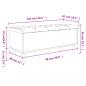 Preview: Sitzbank mit Stauraum Braun Eichen-Optik 102x42x46 cm