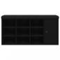 Preview: Schuhbank Schwarz 102x32x50 cm Holzwerkstoff