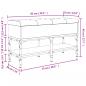 Preview: Schuhbank Braun Eichen-Optik 82x32x45 cm Holzwerkstoff