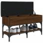 Preview: Schuhbank Braun Eichen-Optik 82x32x45 cm Holzwerkstoff