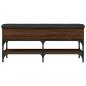 Preview: Schuhbank Braun Eichen-Optik 102x32x45 cm Holzwerkstoff