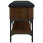 Preview: Schuhbank Braun Eichen-Optik 102x32x45 cm Holzwerkstoff