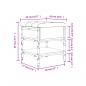 Preview: Schuhbank Sonoma-Eiche 42x42x45 cm Holzwerkstoff