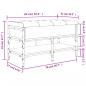 Preview: Schuhbank Grau Sonoma 82x42x45 cm Holzwerkstoff
