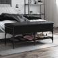 Preview: ARDEBO.de - Schuhbank Schwarz 102x42x45 cm Holzwerkstoff