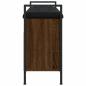 Preview: Schuhbank Braun Eichen-Optik 85,5x32x57,5 cm Holzwerkstoff