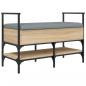 Preview: Schuhbank Sonoma-Eiche 85,5x42x57,5 cm Holzwerkstoff