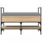 Preview: Schuhbank Sonoma-Eiche 85,5x42x57,5 cm Holzwerkstoff