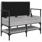 Preview: Schuhbank Grau Sonoma 85,5x42x57,5 cm Holzwerkstoff