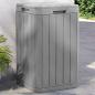 Preview: ARDEBO.de - Outdoor-Mülltonne Grau 38x38x65 cm PP