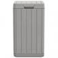 Preview: Outdoor-Mülltonne Grau 38x38x65 cm PP