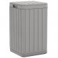 Preview: Outdoor-Mülltonne Grau 38x38x65 cm PP