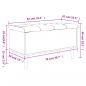 Preview: Sitzbank mit Stauraum Betongrau 82x42x46 cm Holzwerkstoff