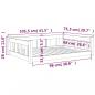 Preview: Hundebett 105,5x75,5x28 cm Massivholz Kiefer
