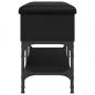 Preview: Schuhbank Schwarz 82x32x45 cm Holzwerkstoff