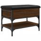 Preview: Schuhbank Braun Eichen-Optik 62x42x45 cm Holzwerkstoff