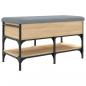 Preview: Schuhbank Sonoma-Eiche 82x42x45 cm Holzwerkstoff