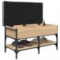 Preview: Schuhbank Sonoma-Eiche 82x42x45 cm Holzwerkstoff