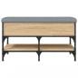 Preview: Schuhbank Sonoma-Eiche 82x42x45 cm Holzwerkstoff