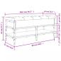Preview: Schuhbank Sonoma-Eiche 102x42x45 cm Holzwerkstoff