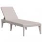 Preview: Sonnenliege Cappuccino-Braun 186x60x29 cm PP