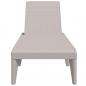Preview: Sonnenliege Cappuccino-Braun 186x60x29 cm PP