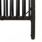 Preview: Paravent 4-tlg. Schwarz Poly Rattan